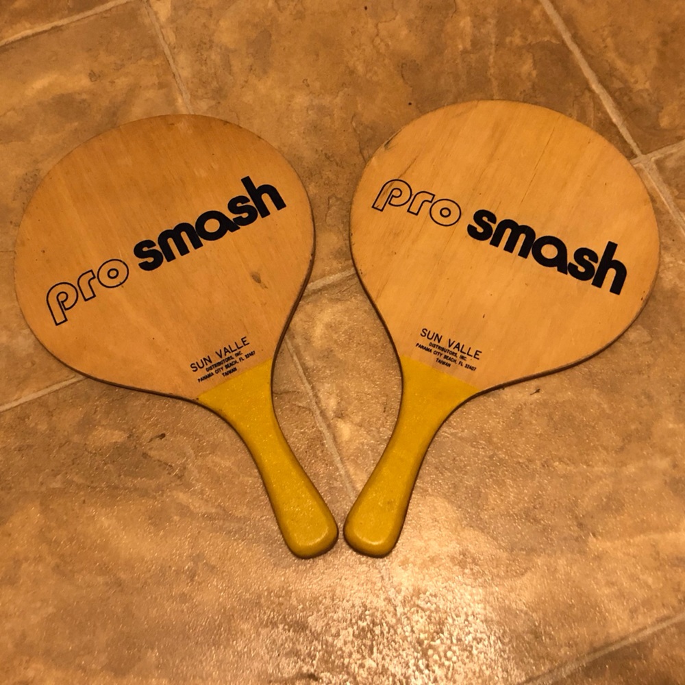 Vintage Pro Smash Ball Paddles Panama City beach Fl Sun Valle beach tennis Decor